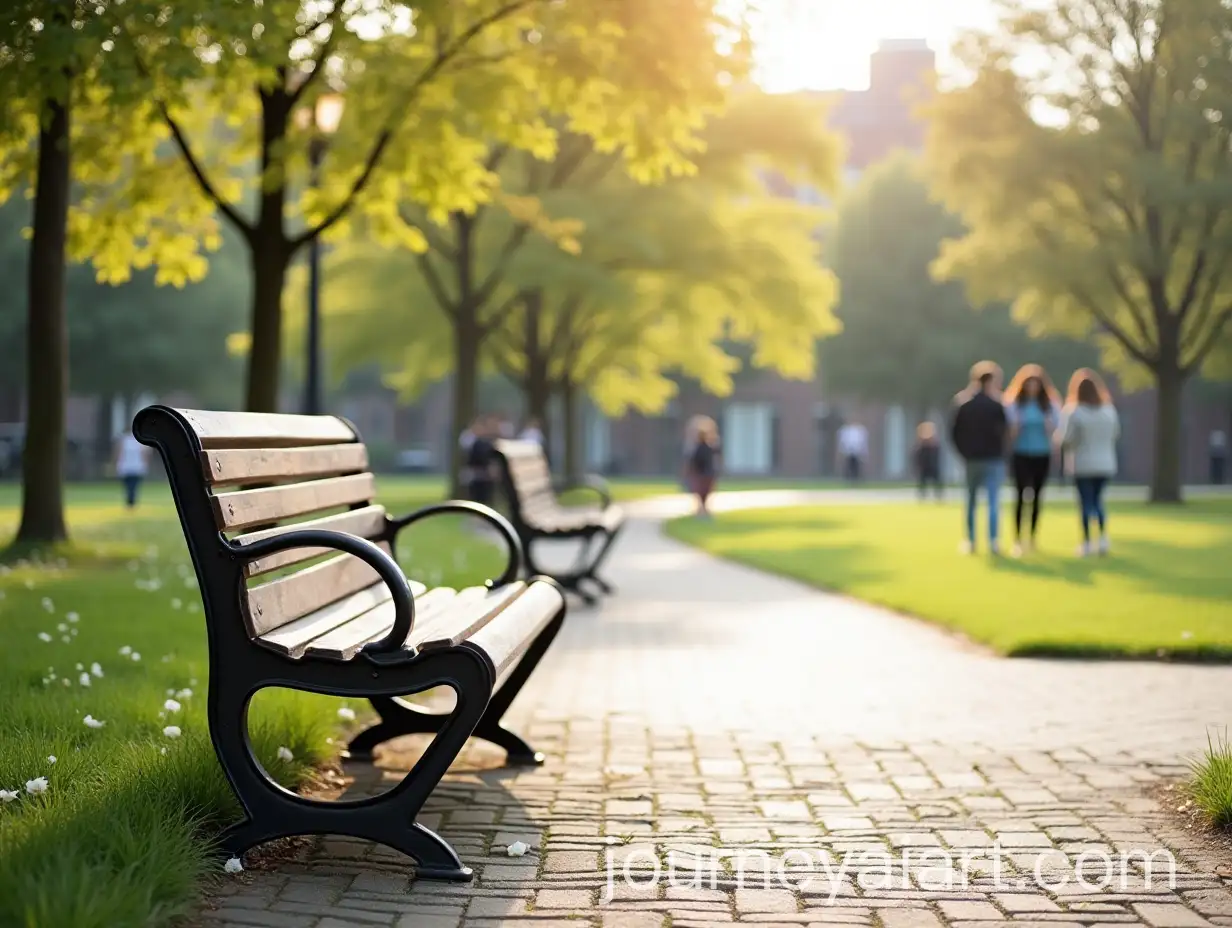 Happy-People-Relaxing-on-a-Bench-in-a-Modern-Dutch-Park-with-City-Views