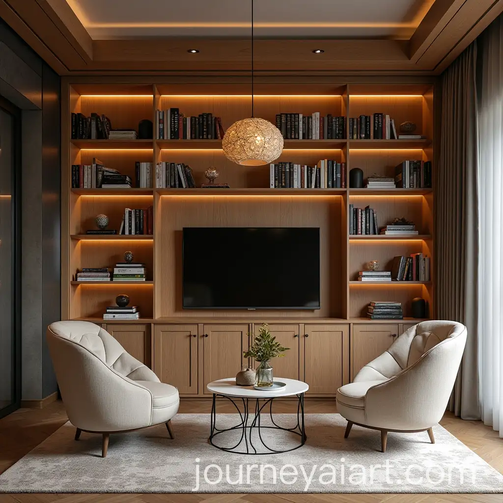 Cozy-Home-Library-Design-with-Customized-Shelving-Arrangement