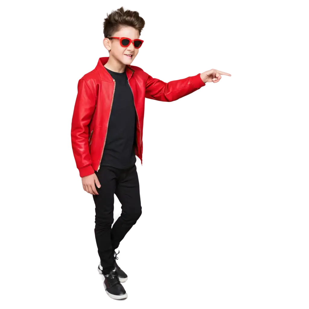 Boy-with-Brown-Spiky-Quiff-in-Red-Jacket-PNG-Image-Perfect-for-Transparent-Backgrounds-and-HighQuality-Designs