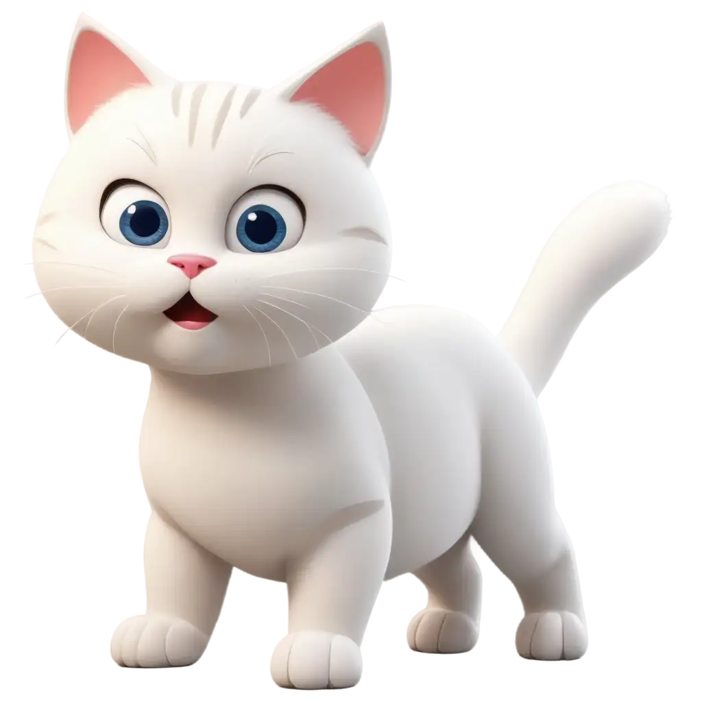 Cartoon-White-Cat-PNG-Image-4K-Quality-Art-for-Creative-Projects