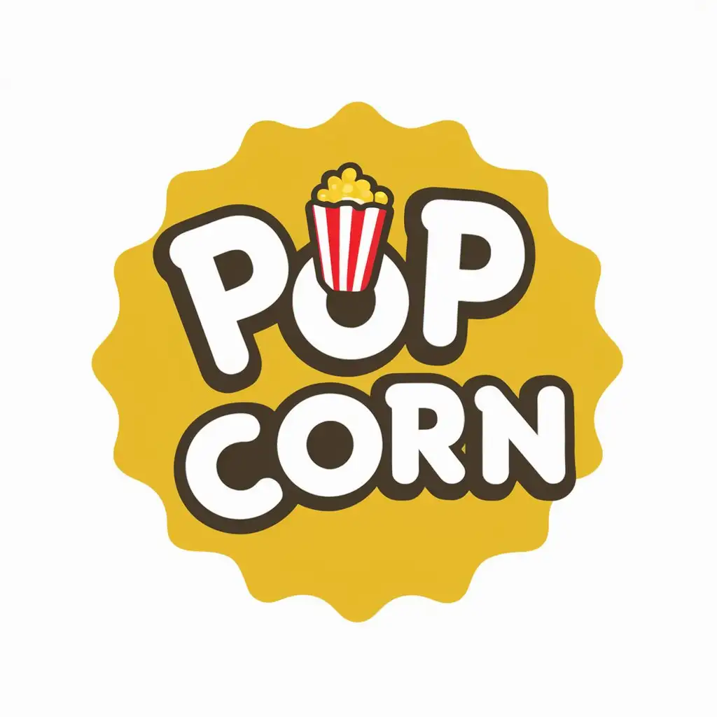 LOGO Design for BUBBLE Popcorn Butter Symbol with Modern and Clear Aesthetic