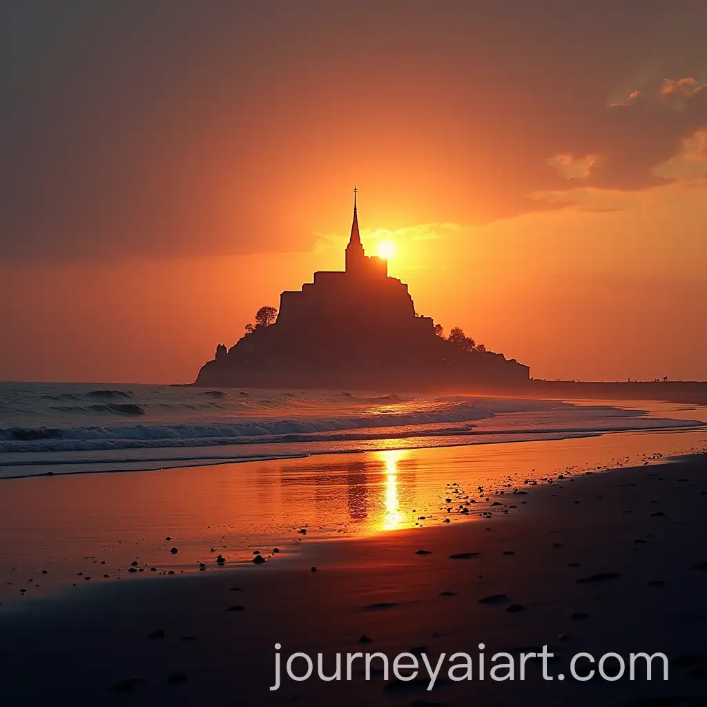 Saint-Michel-Sunrise-over-the-Sea