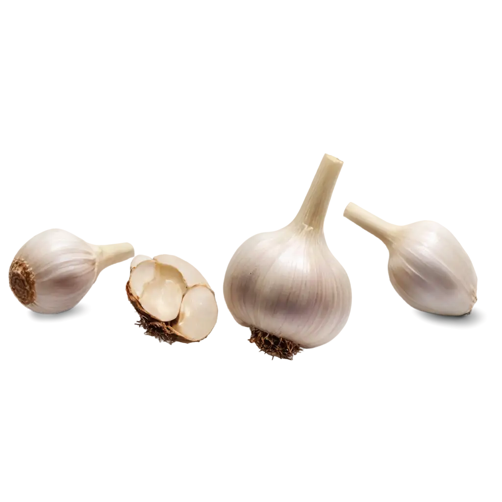 HighQuality-Garlic-PNG-Image-for-Culinary-Health-and-Graphic-Design-Uses