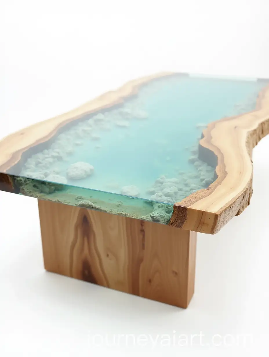Resin-Sea-Mimicking-Wood-Table-on-White-Background