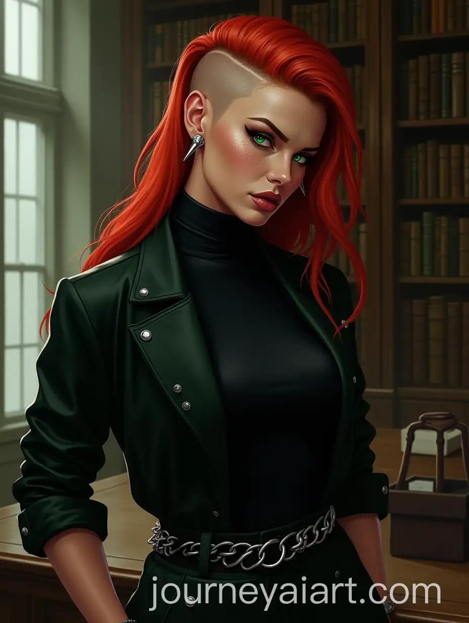 FAI-Art-Prompt-Expansionierce-Woman-with-Fiery-Red-Hair-and-Hypnotic-Green-Eyes-in-Dark-Blazer