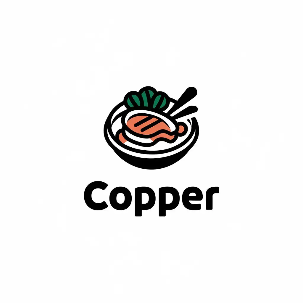 LOGO Design for Copper Food Restaurant Theme with Moderate Style for the Restaurant Industry