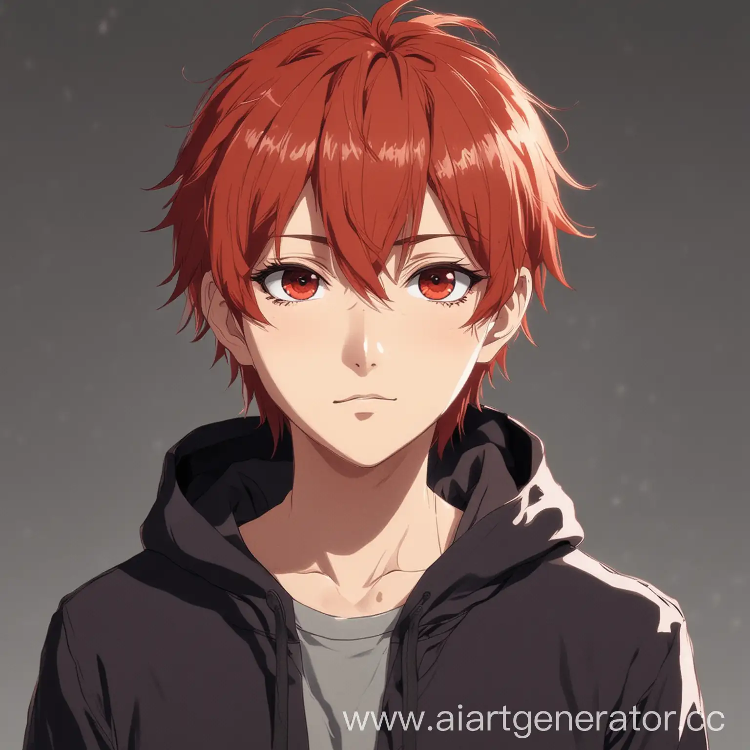 RedHaired-Anime-Boy-with-Mysterious-Aura