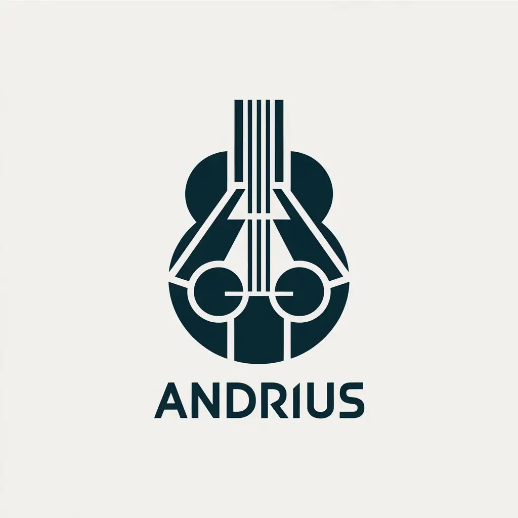 LOGO Design for Andrius Vector Bricas Symbol for Entertainment Industry with Clear Background