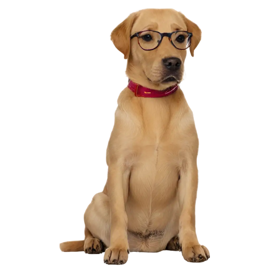 labrador with glasses