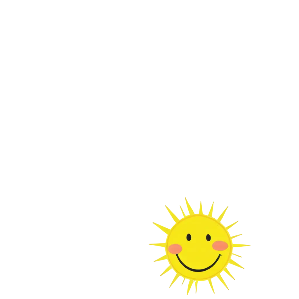 a sun with a smiley face