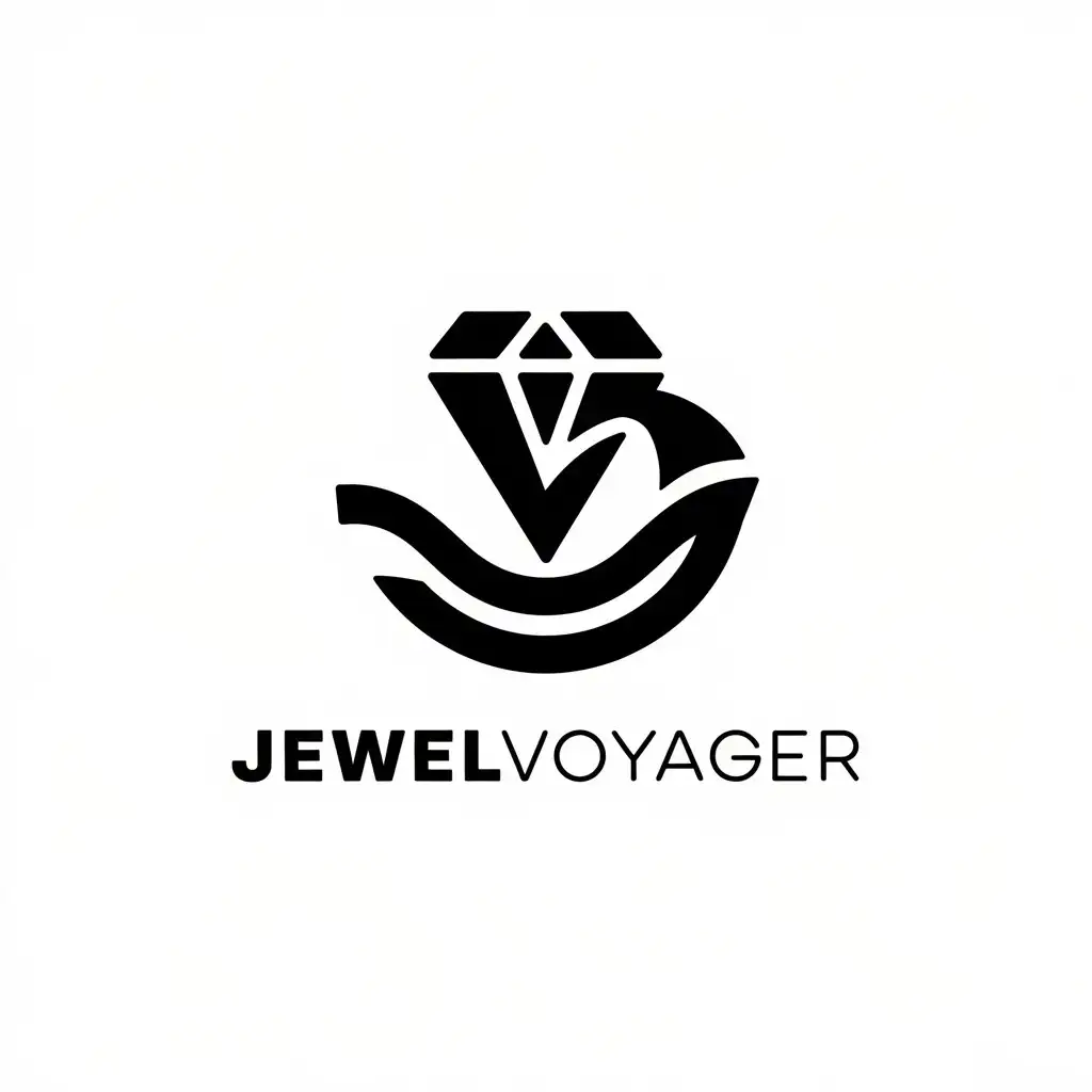 LOGO Design for JewelVoyager Vector Design with Filing JV Symbol and Versatile Industry Use