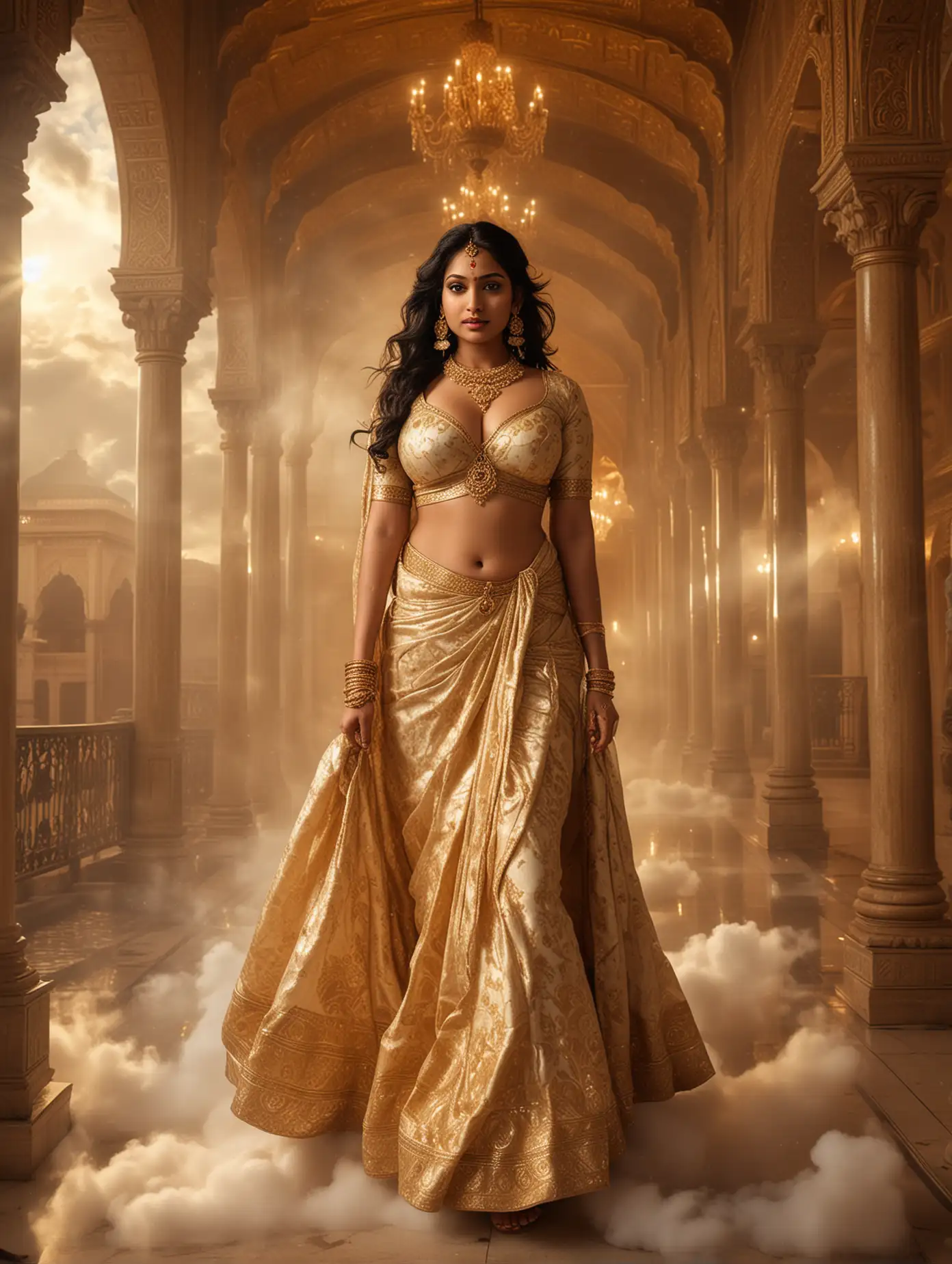 Goddess-of-Gold-Indian-Woman-in-Cloud-Palace