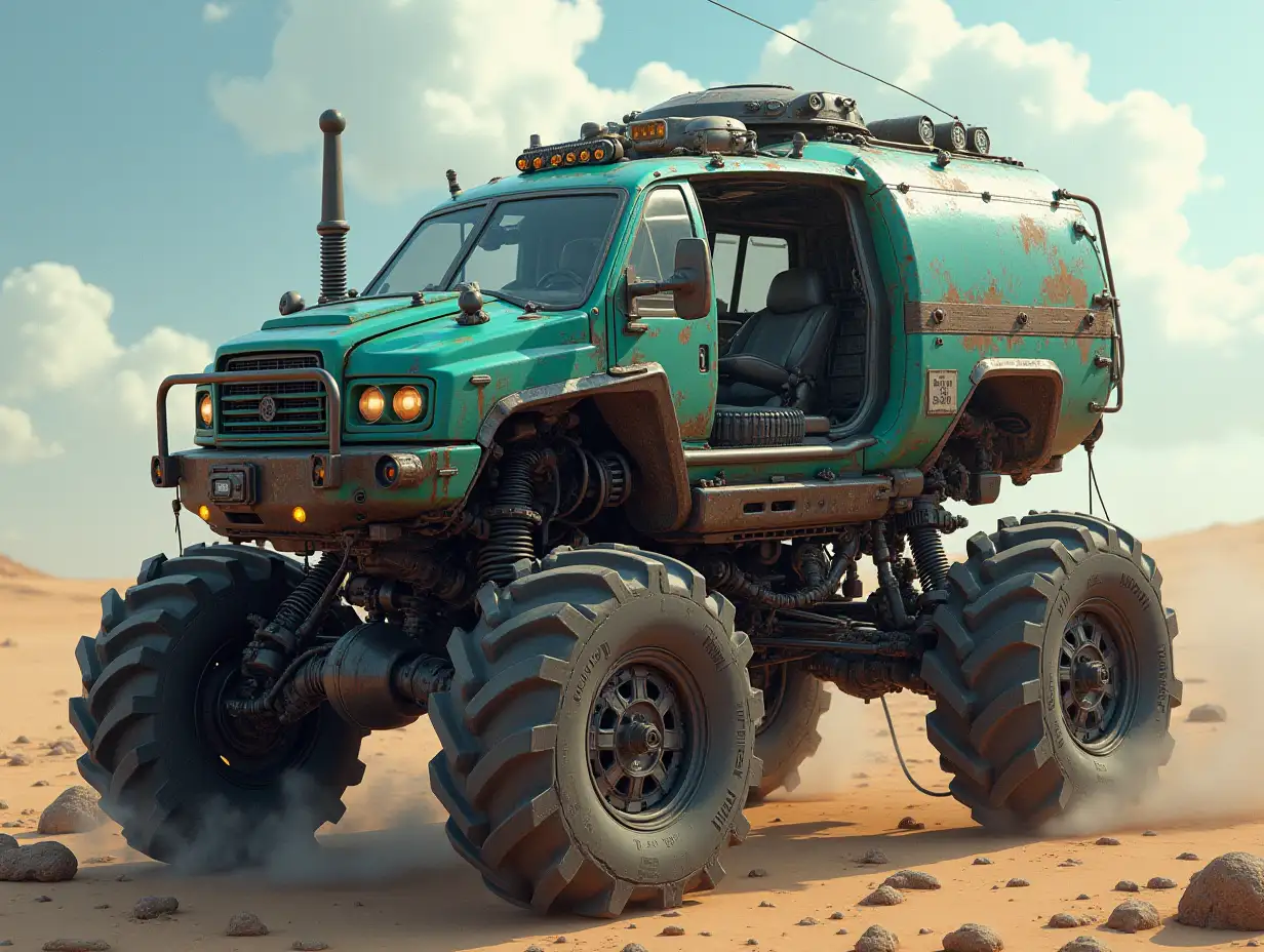 Create a crazy vehicle with many gears large windows ufo Cyberpunk.