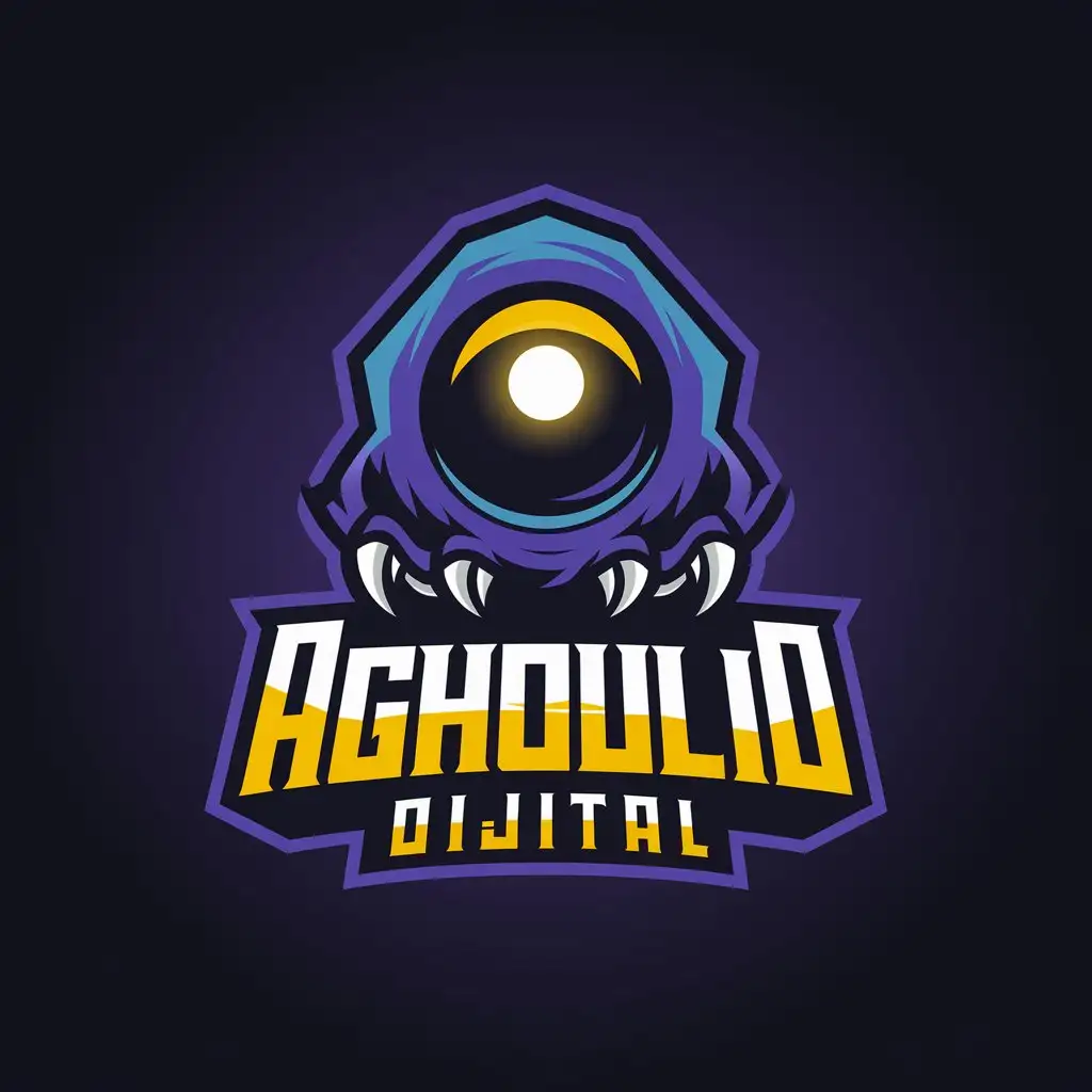 LOGO Design for AGHOULID DIJITAL 3D Vector Logo with Moderate Style and Clear Background