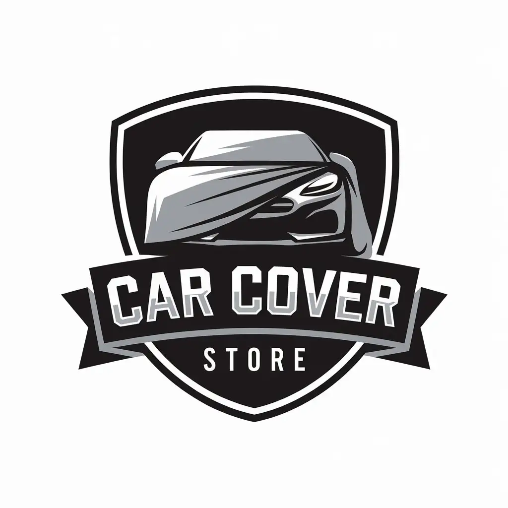 Distinctive Car Cover Store Vector Logo Design