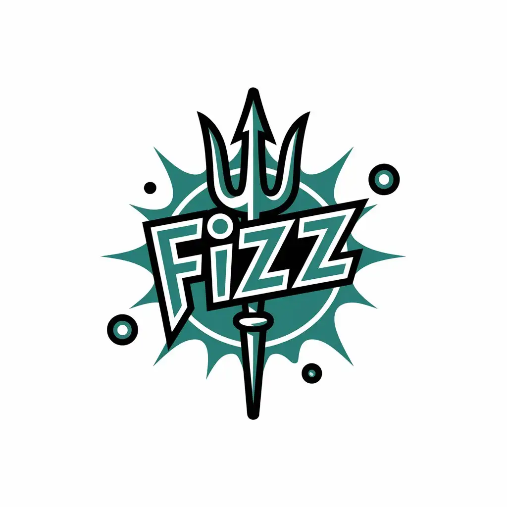 LOGO-Design-for-Fizz-Entertainment-Trident-Symbol-with-a-Clear-Background