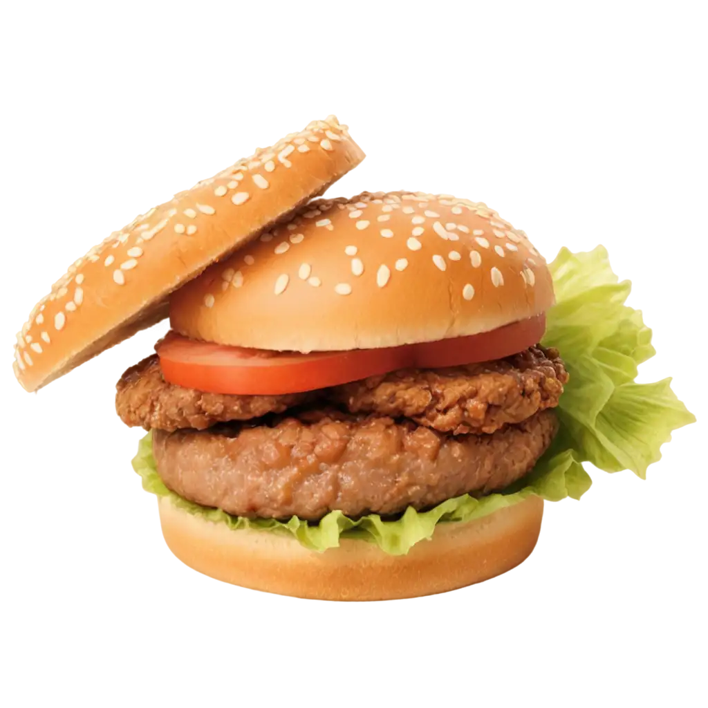 Zinger-Juicy-Burger-PNG-Image-HighQuality-Food-Illustration-for-Digital-Use