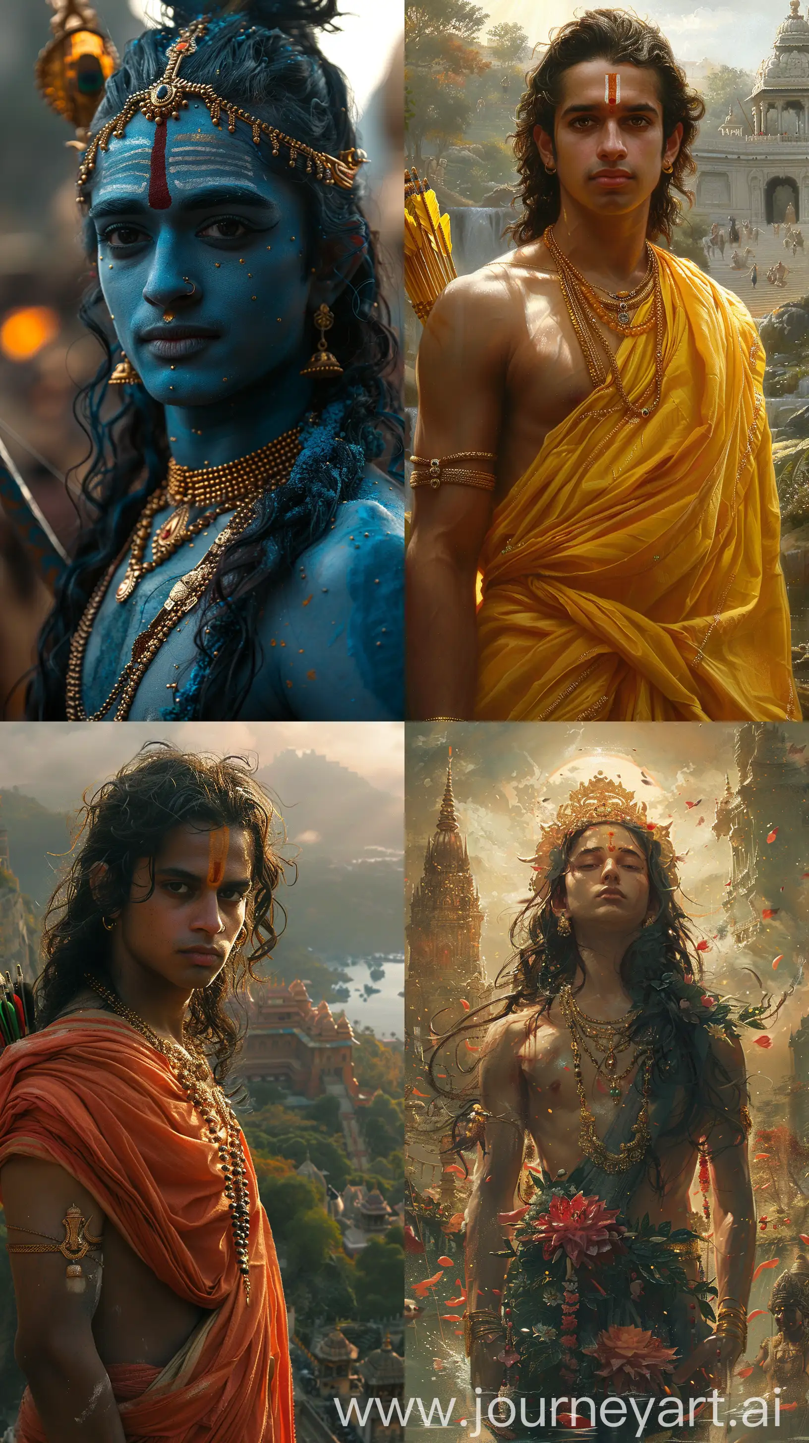 Epic-Portrait-of-Hindu-God-Shree-Rama-in-Cinematic-Landscape