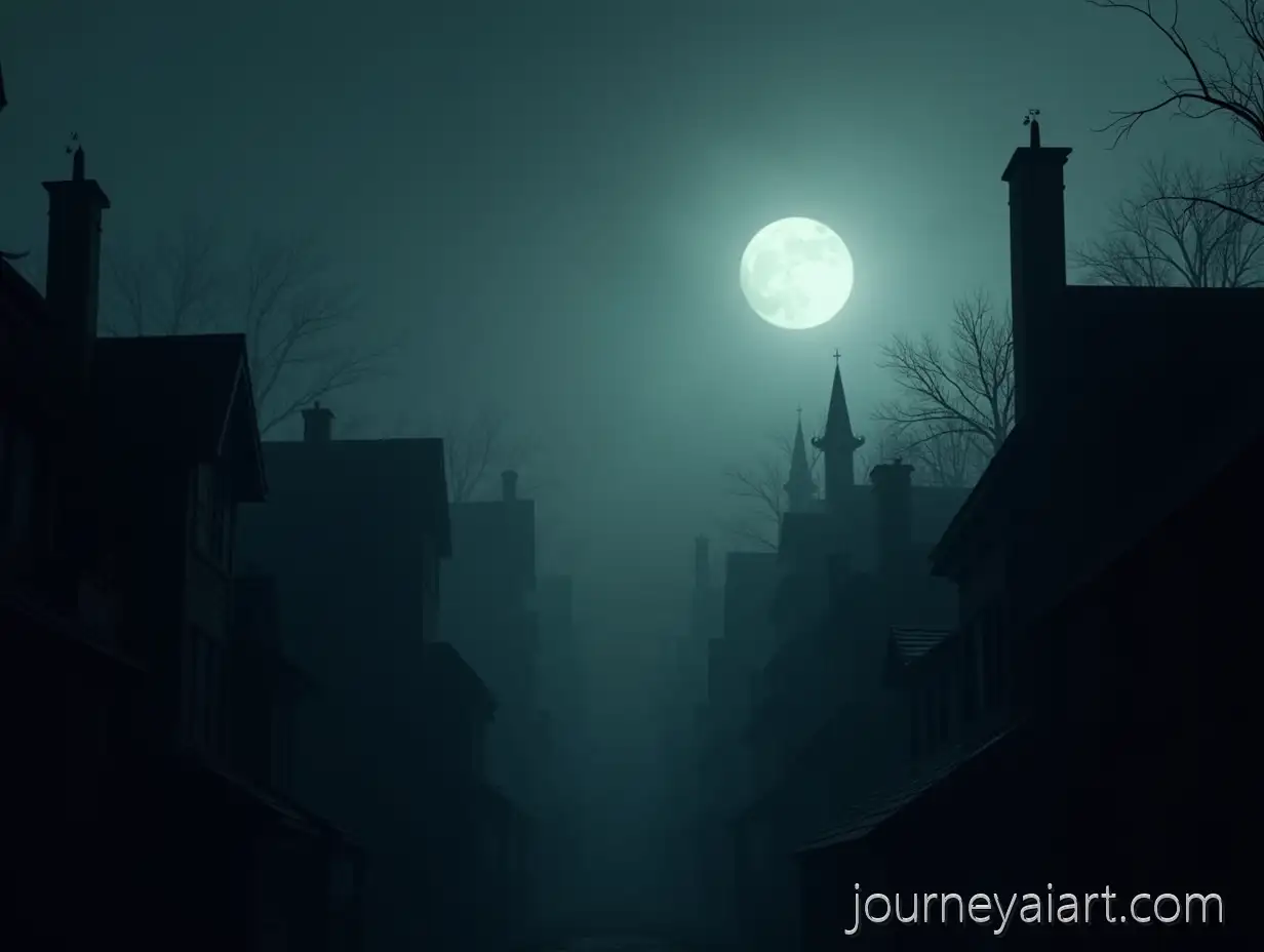 Gothic-Lovecraftian-Cityscape-with-Silhouetted-Buildings-and-No-Moon