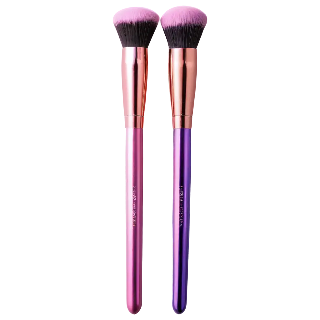 Surreal-Futuristic-Makeup-Brushes-PNG-with-Iridescent-Metallic-Handles-and-Glowing-Bristles