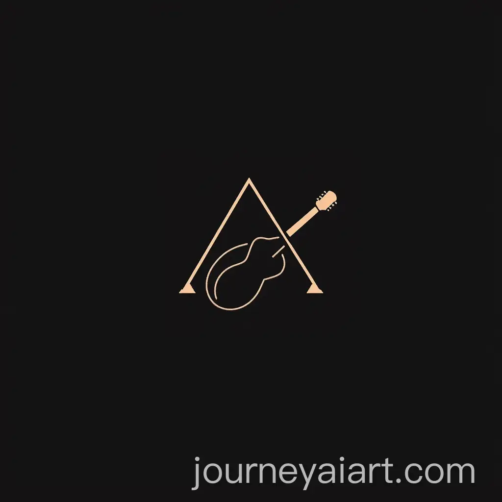 Elegant-Monogram-Logo-for-Musician-Andrii-Mango-with-Guitar-Design