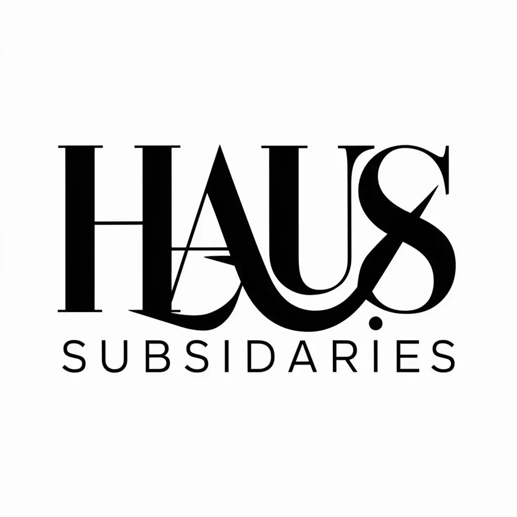 Unique and Classy Logo Design for HAUS Subsidiaries in Web Development and Graphics Design