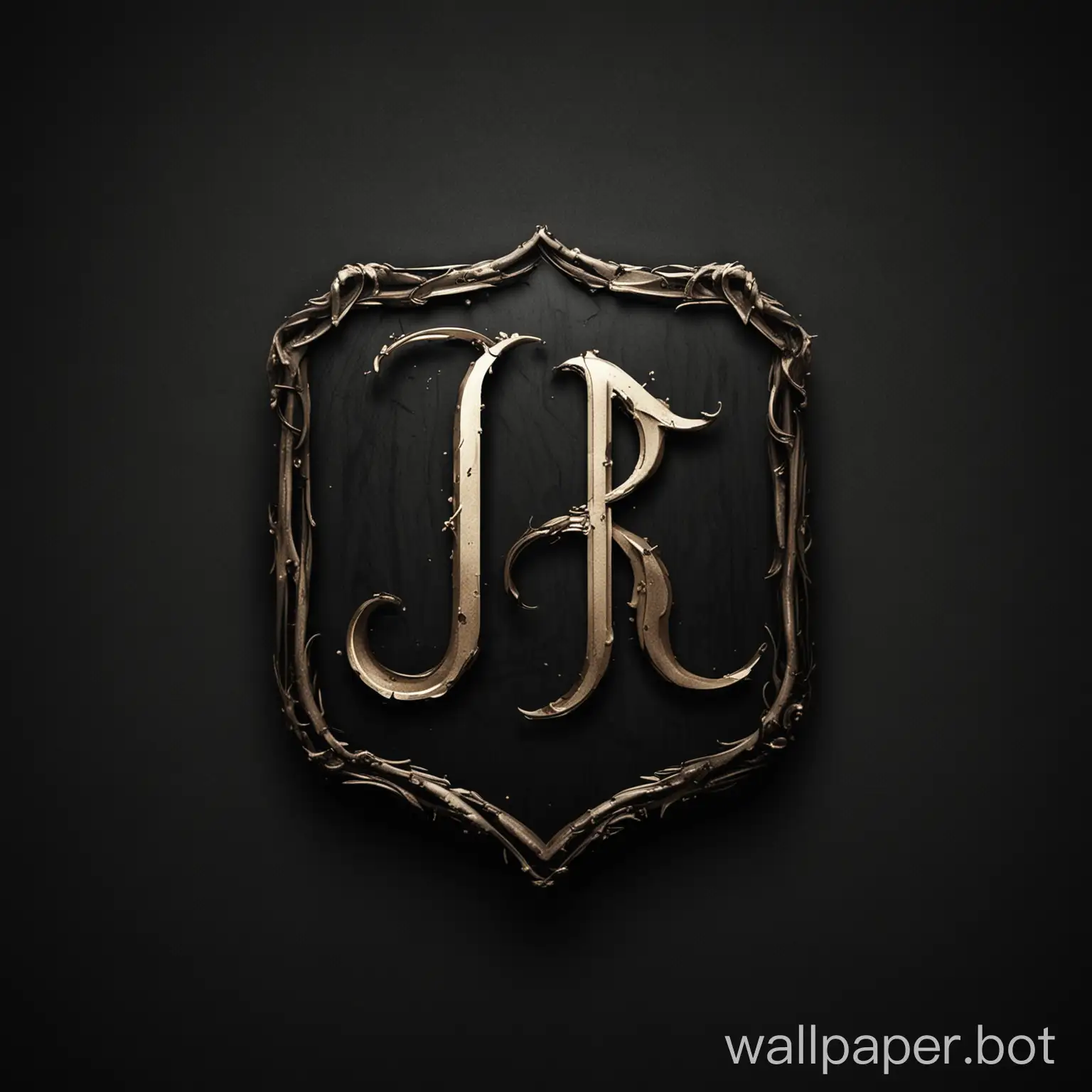 Dark-iPhone-Wallpaper-with-Initials-JR