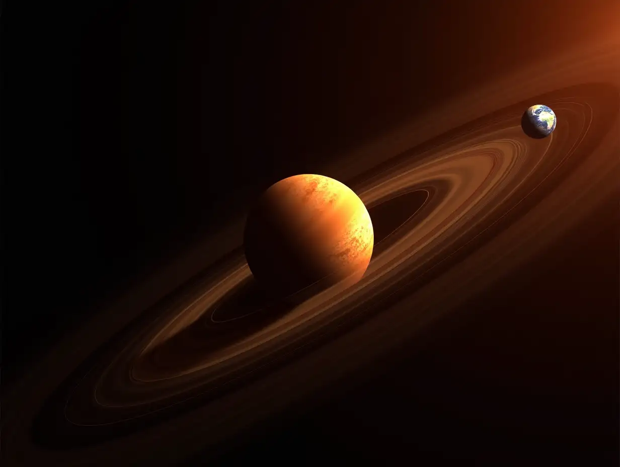 An orbit animation, showing Venus moving around the Sun, with Earth’s orbit in comparison, highlighting the shorter orbital time.