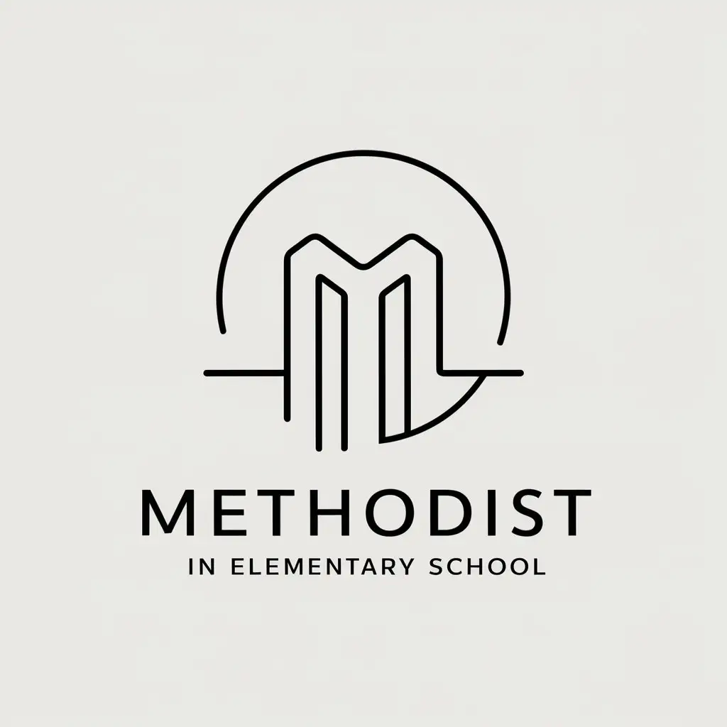 LOGO-Design-for-Methodist-in-Elementary-School-Abstract-Minimalistic-Vector-Design