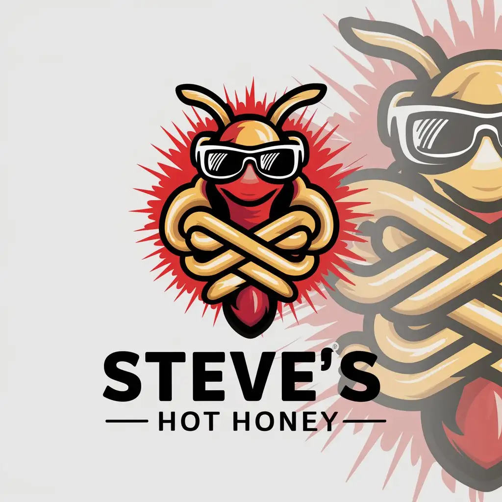 LOGO Design for Steves Hot Honey Modern Vibrant NatureInspired with Fire and Honey Theme