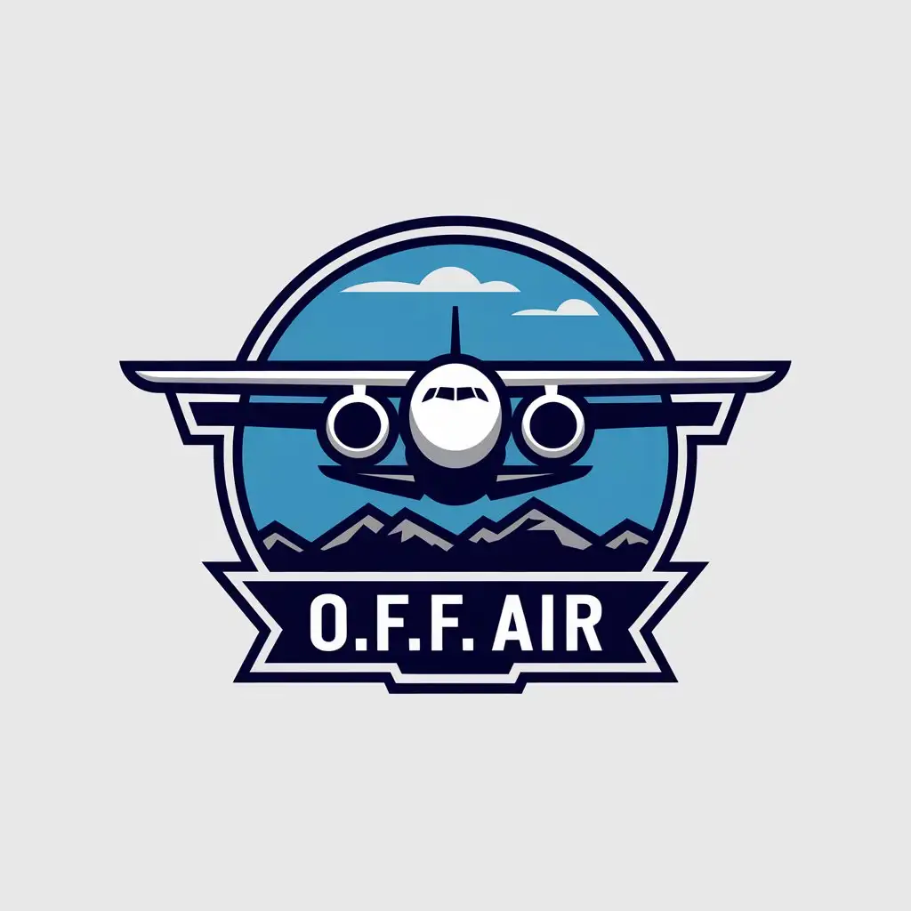 LOGO Design for OFF Air Airplane Symbol with Modern and Travel Industry Theme