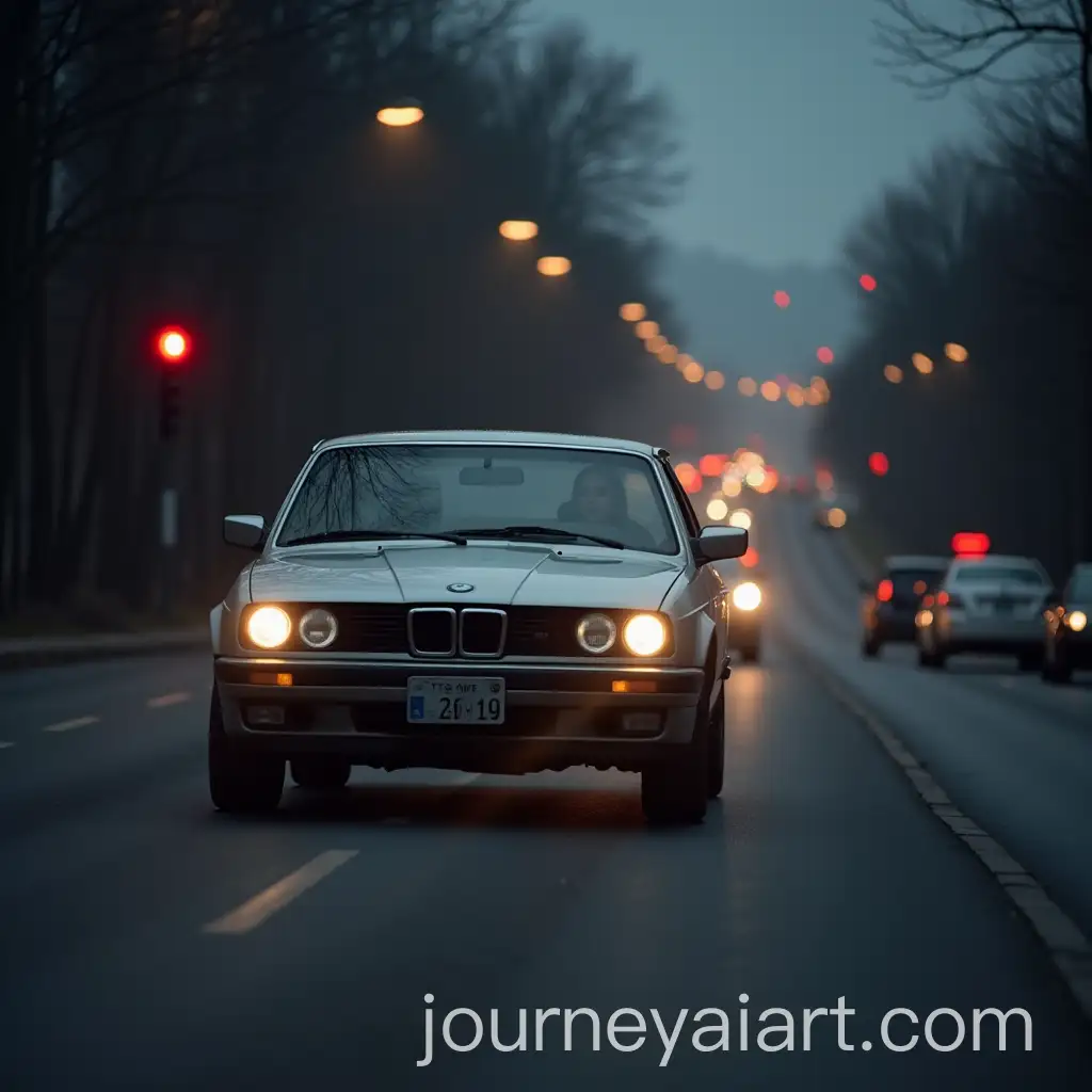 Car-Moving-with-Reflective-Lights-on-Road