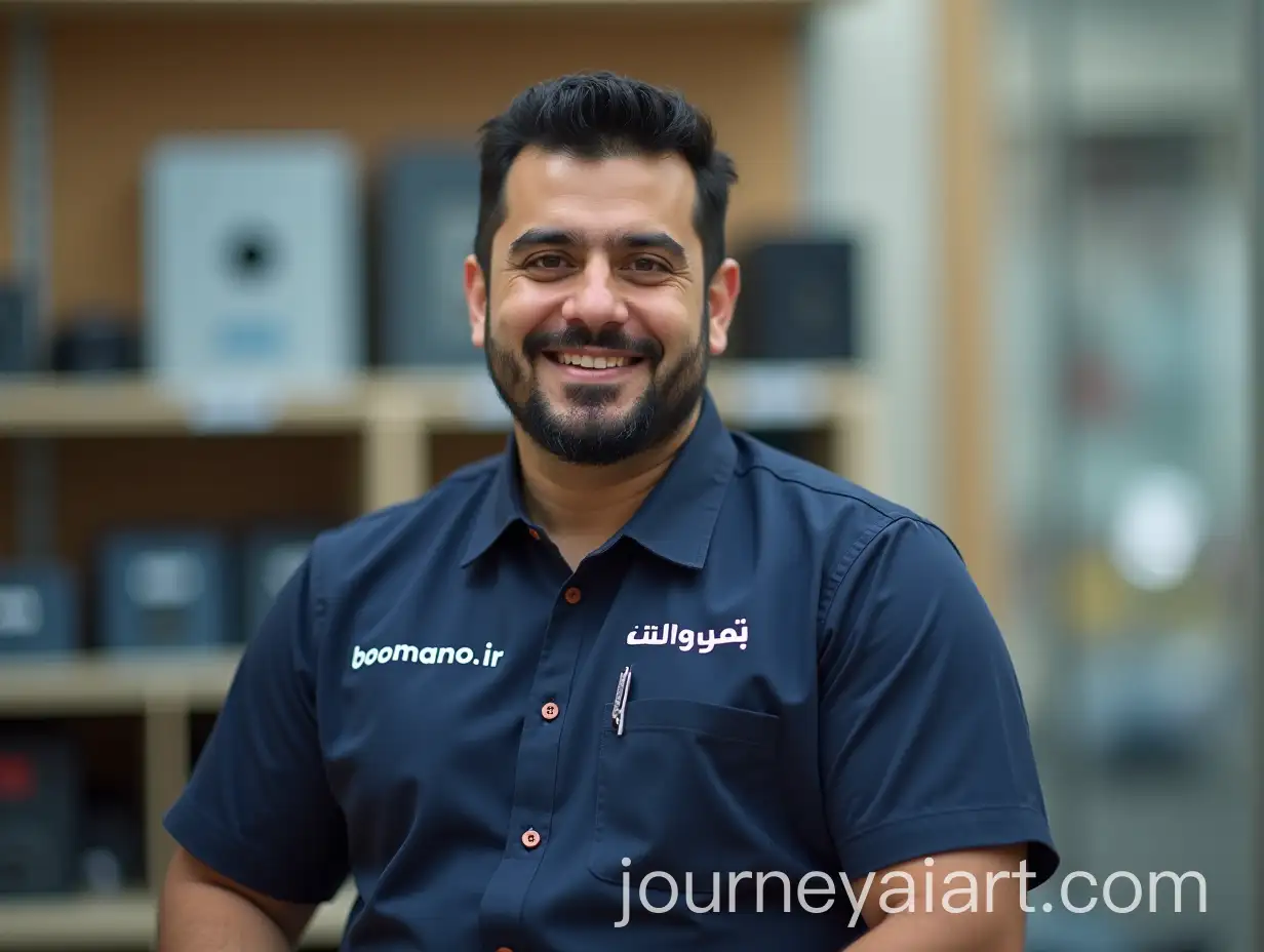 Iranian-Salesperson-Promoting-Boomanoir-Website