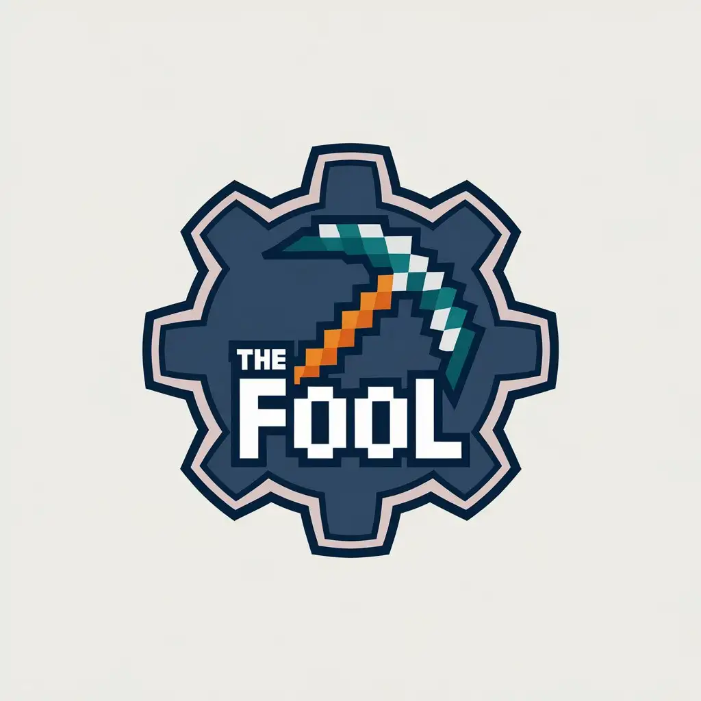 LOGO Design for The FoOl Complex MinecraftInspired Symbol for Entertainment Industry