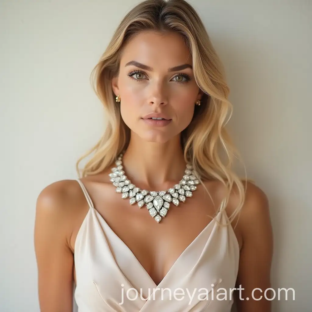 European-Blonde-Woman-Wearing-Diamond-Necklace-on-Advertising-Banner