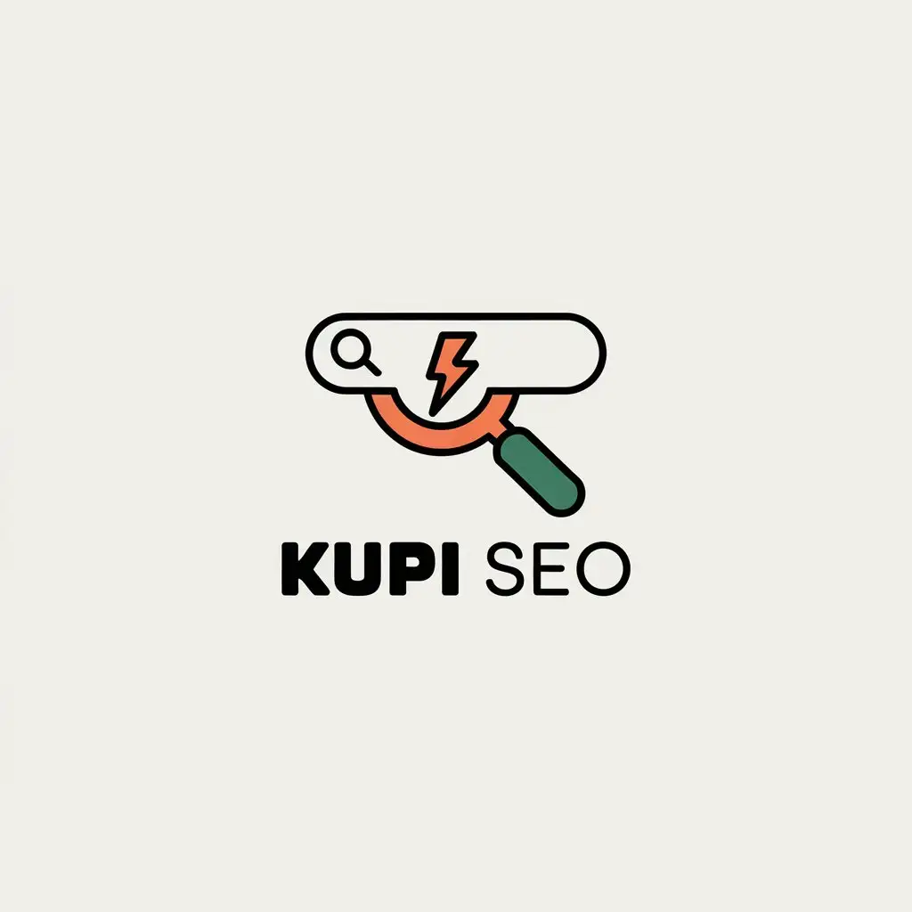 LOGO Design For Kupi SEO Minimalistic Symbol on Clear Background