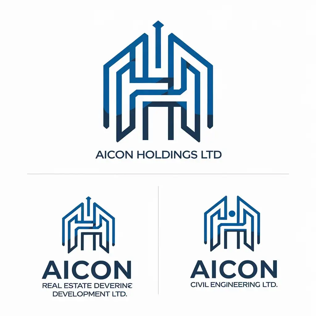 LOGO Design For AICON HOLDINGS LTD Modern Sleek Logos for AIRE and ACE