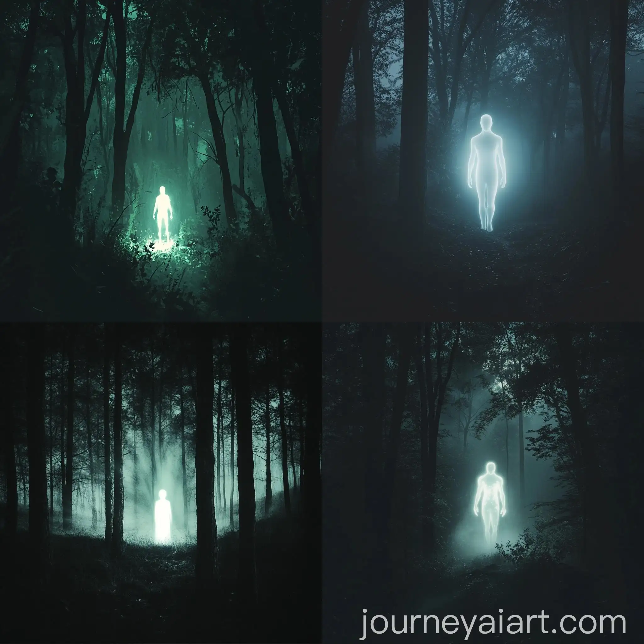 Ethereal-Glowing-Figure-in-Dark-Forest