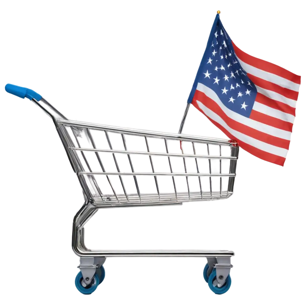 Shopping-Cart-with-USA-Flag-HighQuality-PNG-for-Versatile-Use