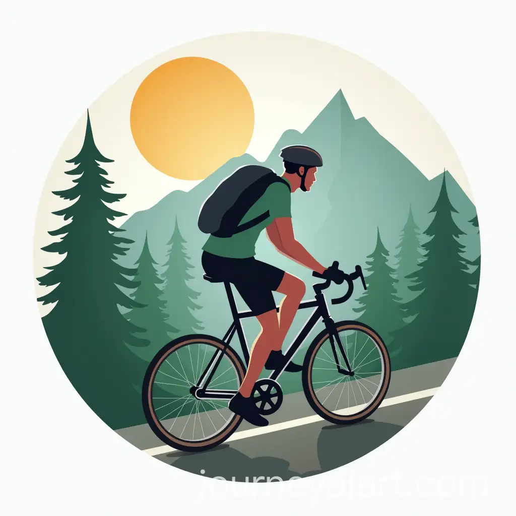 Cyclist-Blog-Logo-Man-Cycling-Amidst-Majestic-Mountains
