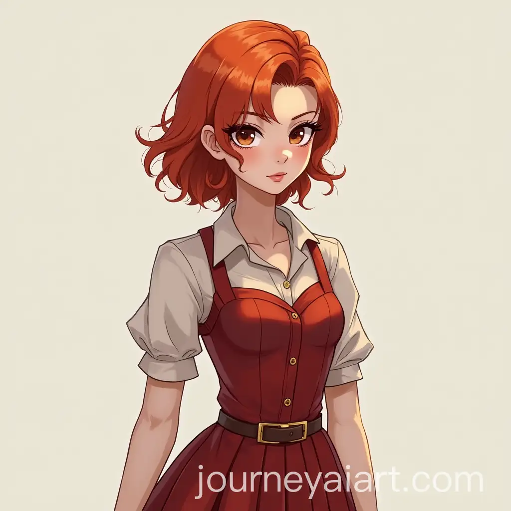 Redheaded-Girl-in-Modern-Fashion-Dress