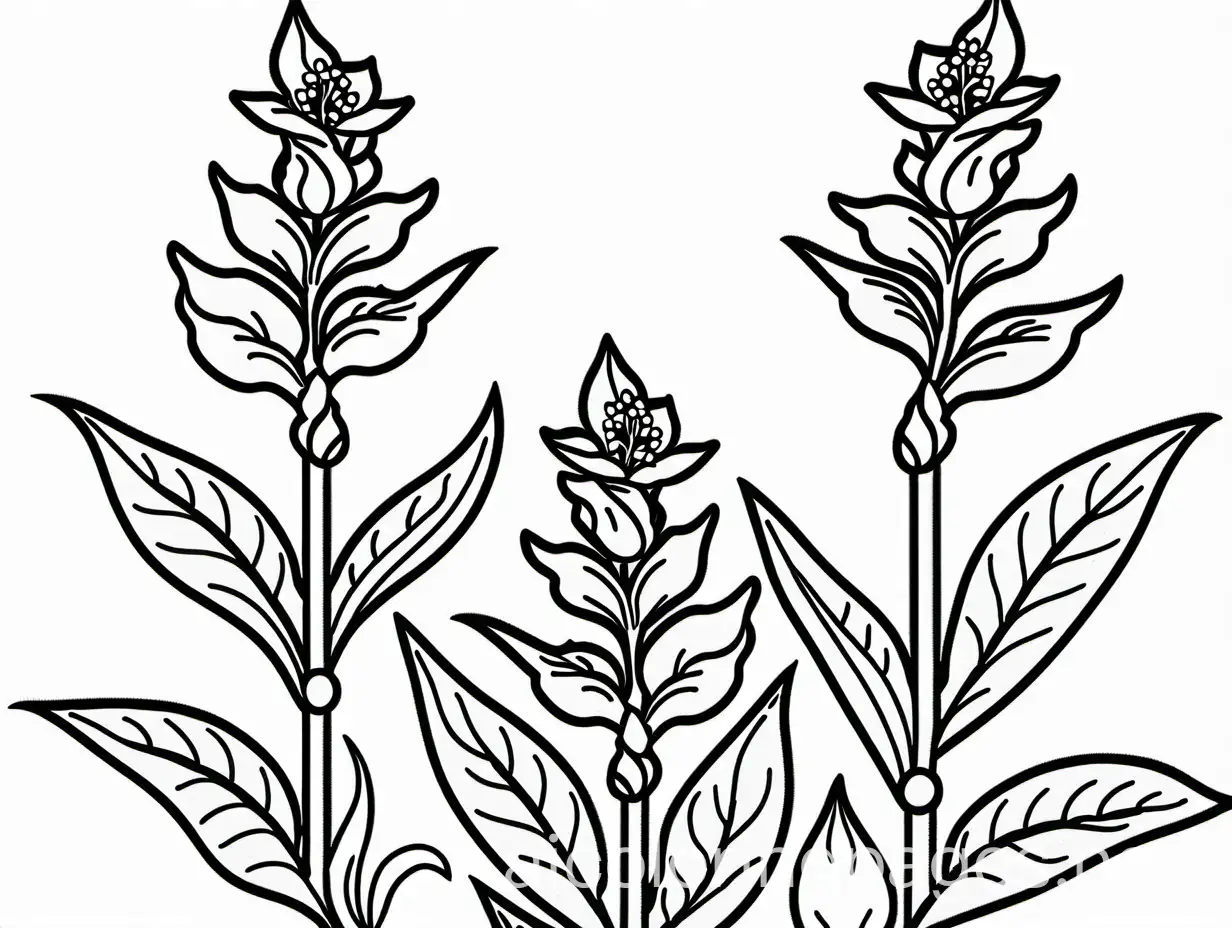 Artistic-Canna-Flowers-Embroidery-Pattern-Coloring-Page