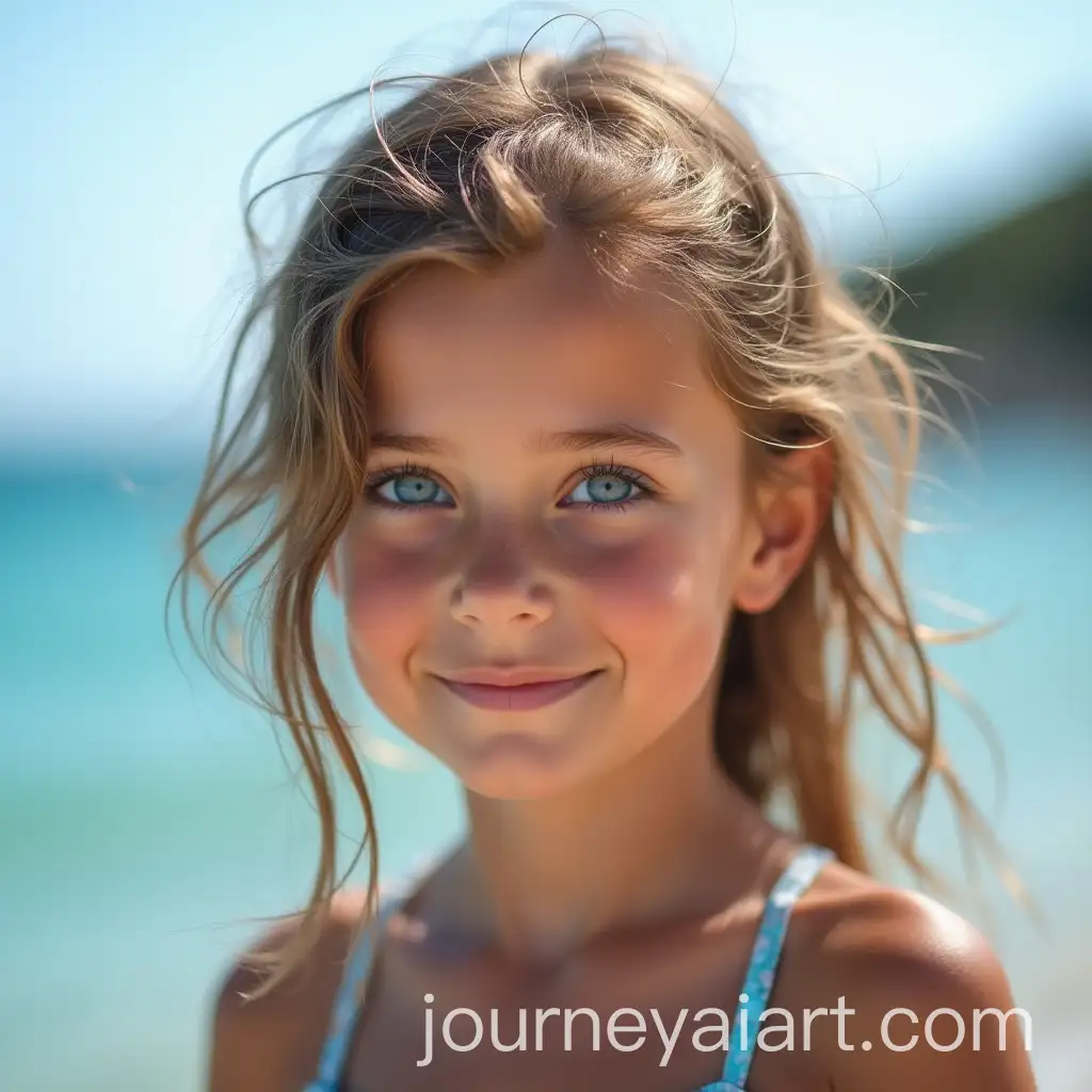 Pretty-Girl-with-Bright-Blue-Eyes-Gazing-at-the-Sea