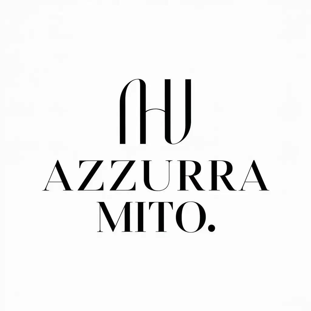 LOGO-Design-for-Azzurra-Mito-Minimalistic-Hi-World-Symbol-in-Internet-Industry