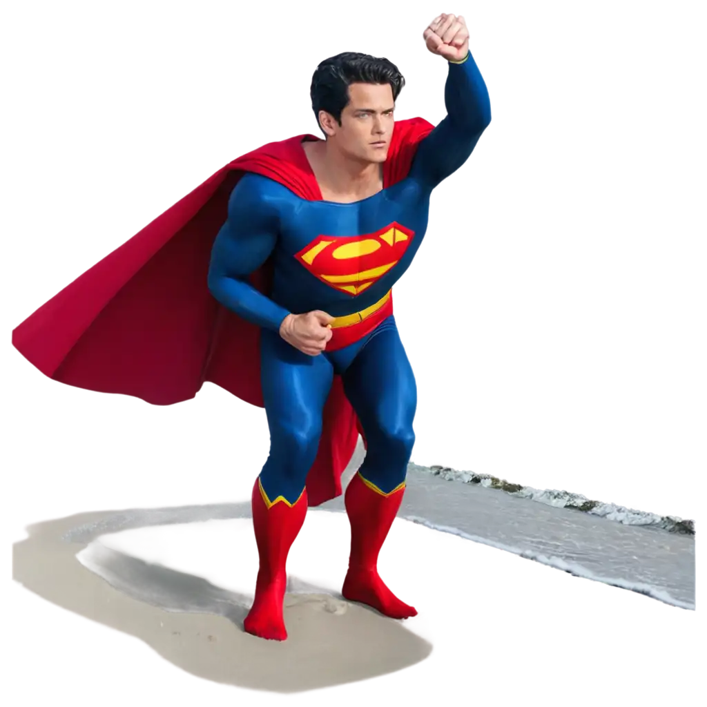 Superman-Beach-PNG-Image-HighQuality-Beach-Themed-Artwork-for-Creative-Use