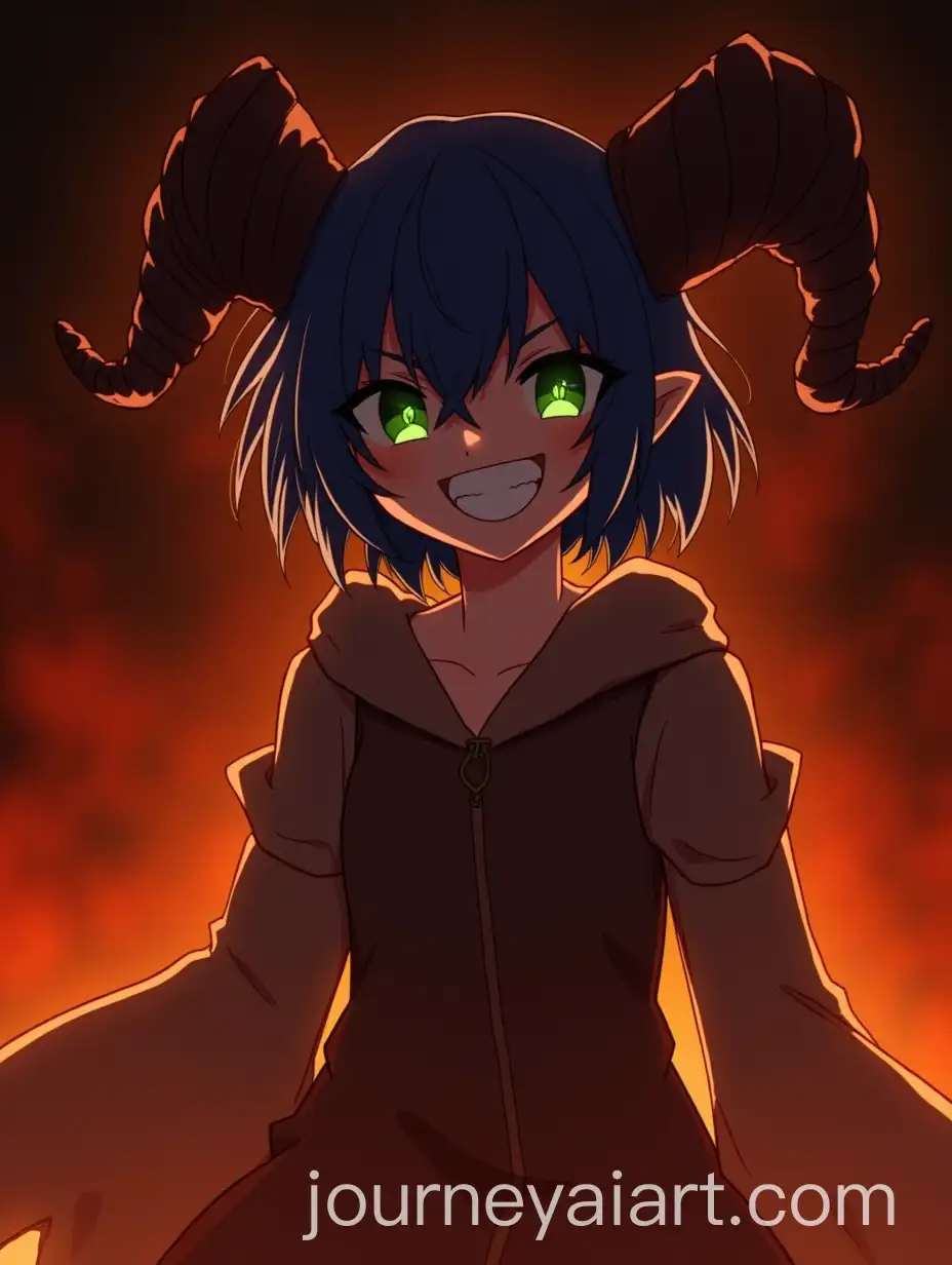 Intense-Anime-Girl-with-Fiery-Background-and-GlowingAI-Art-Prompt-Expansion-Green-Eyes