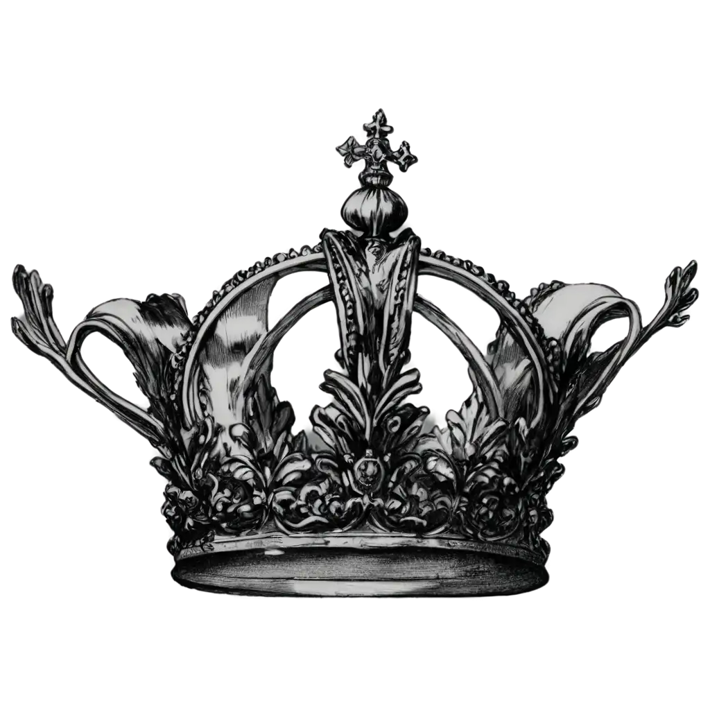 Exquisite-Crown-Drawing-PNG-Enhance-Your-Designs-with-Royal-Elegance