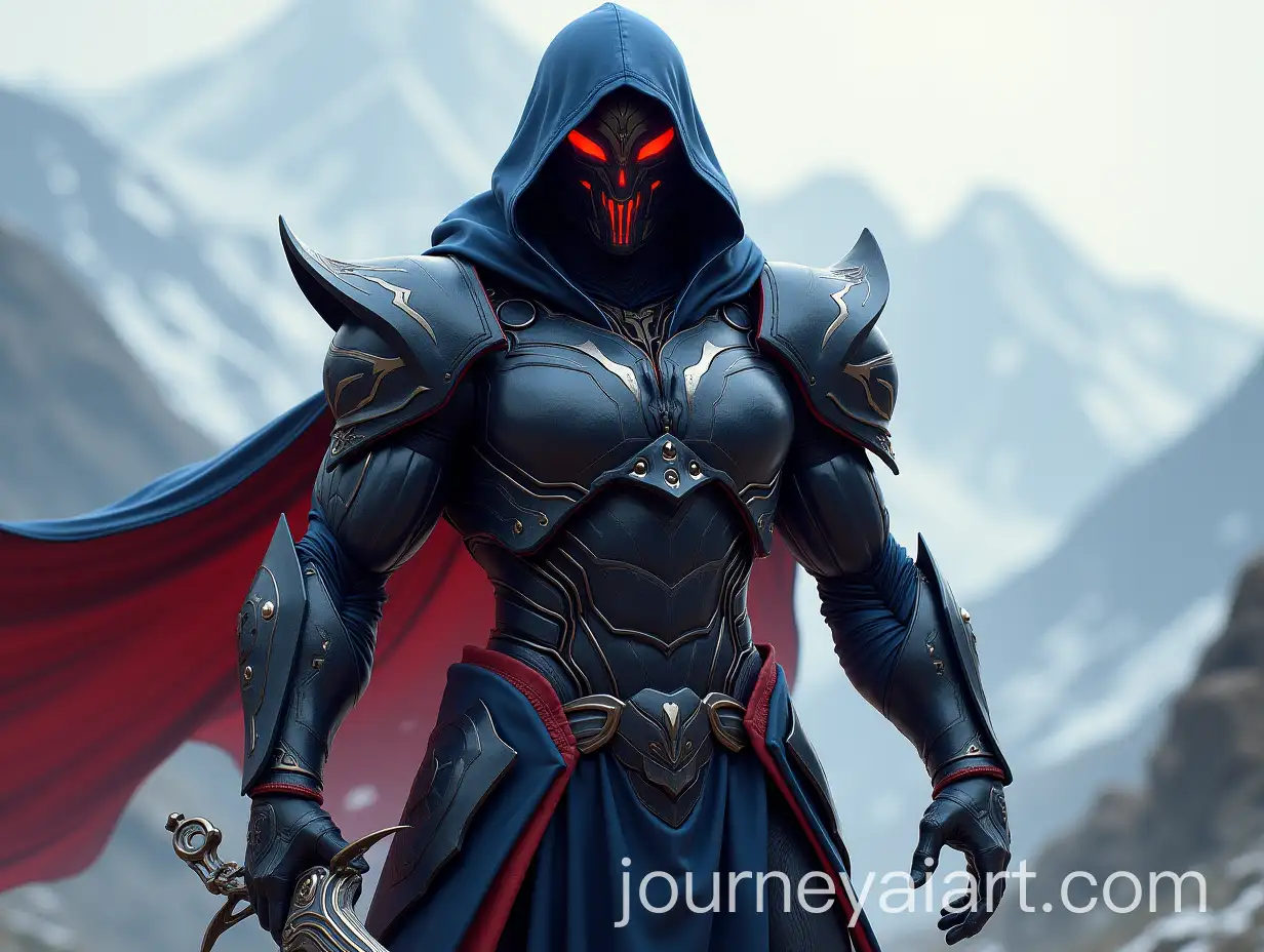 Dynamic-Male-Character-in-Futuristic-Armor-with-Sword-in-Mountainous-Setting