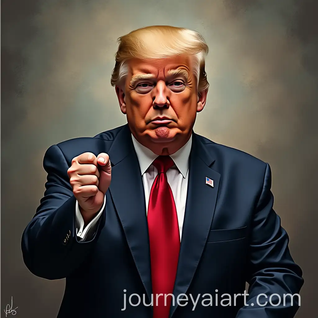 Portrait-of-Donald-Trump-in-Formal-Attire