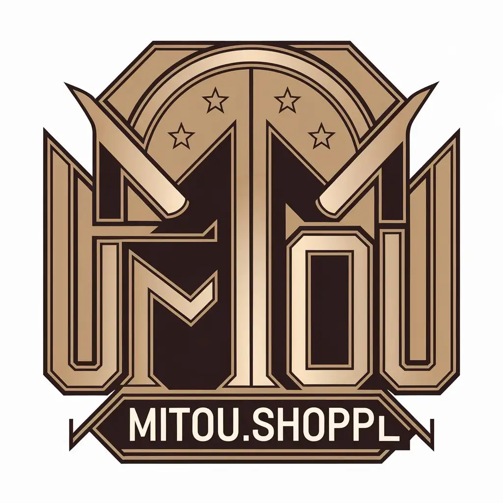 a vector logo design,with the text "mitou.shopp_", main symbol:mitou,complex,be used in Finance industry,clear background